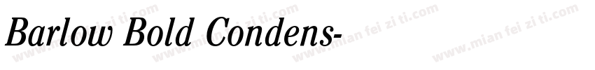 Barlow Bold Condens字体转换